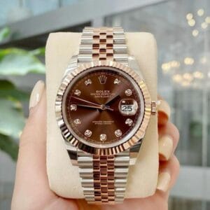 Rolex DateJust – Silver & Rose Gold Edition
